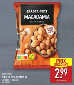 ALDI TRADER JOE'S NOIX DE MACADAMIA offre