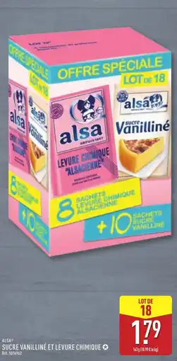 ALDI alsa Sucre vanilliné et levure chimique offre