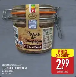 ALDI LES TERRINES DU BOCAGE TERRINE DE CAMPAGNE offre