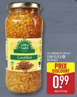 ALDI LES JARDINS DE LAYLAH Lentilles offre