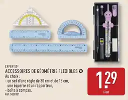 ALDI EXPERTIZ ACCESSOIRES DE GÉOMÉTRIE FLEXIBLES offre