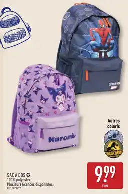 ALDI Kuromi SAC À DOS offre