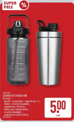 ALDI CROFTON GOURDE OU SHAKER offre