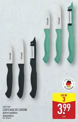 ALDI CROFTON COUTEAUX DE CUISINE offre