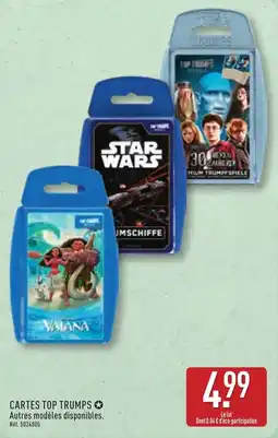 ALDI TOP TRUMPS CARTES offre