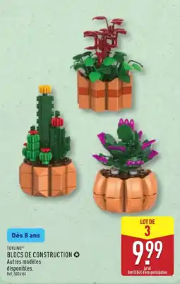 ALDI TOYLINO BLOCS DE CONSTRUCTION offre