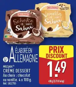 ALDI MILSANI CRÈME DESSERT offre