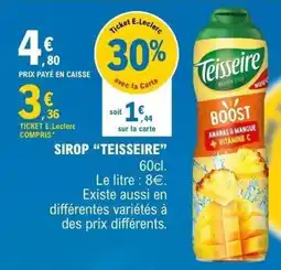 E.Leclerc Teisseire SIROP offre