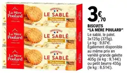 E.Leclerc La Mère Poulard Le Sablé offre