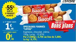 E.Leclerc Lotus biscoff speculoos fourrés offre