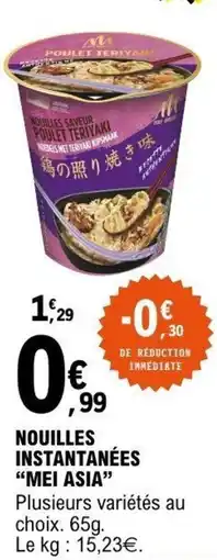 E.Leclerc MEI ASIA Nouilles instantanées offre