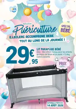 E.Leclerc LIT PARAPLUIE BÉBÉ offre