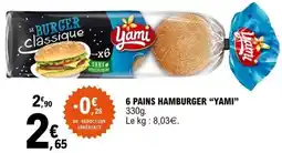E.Leclerc Yami Pains hamburger offre