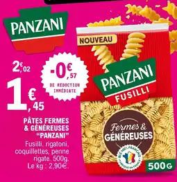 E.Leclerc Panzani Pâtes fermes & généreuses offre