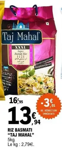 E.Leclerc Taj Mahal Riz Basmati offre