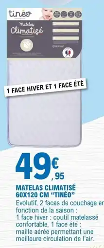 E.Leclerc TINÉO Matelas Climatisé offre