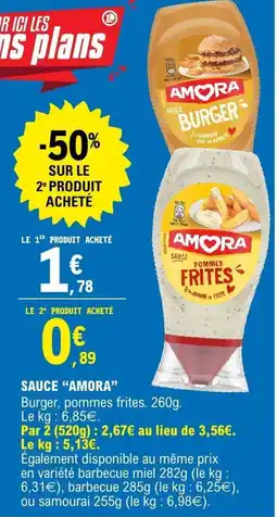 E.Leclerc AMORA Sauce Burger offre