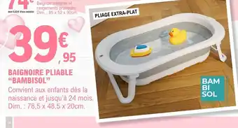 BAMBI SOL Baignoire pliable