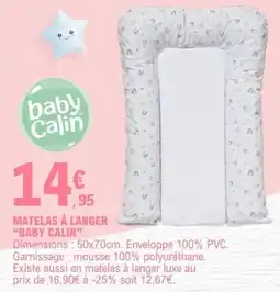 E.Leclerc Baby Calin Matelas à langer offre