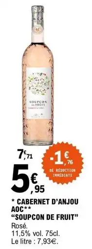 E.Leclerc Soupcon de Fruit Cabernet d'Anjou offre