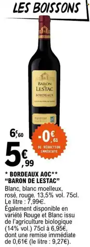 E.Leclerc BARON DE LESTAC offre