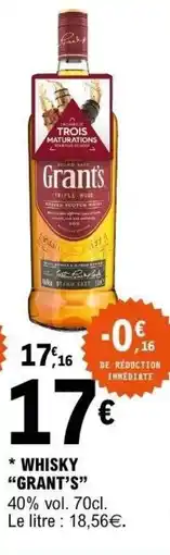 E.Leclerc Grant's WHISKY offre