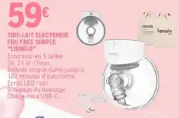 E.Leclerc lionelo tire-lait electrique offre