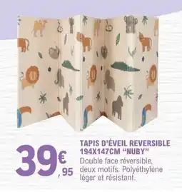 E.Leclerc Nuby Tapis d'éveil reversible offre