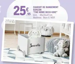 E.Leclerc THE HOME DECO KIDS CHARIOT DE RANGEMENT GARÇON offre