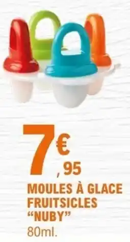 E.Leclerc NUBY Moules à glace fruitsicles offre