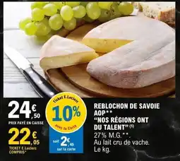 E.Leclerc REBLOCHON DE SAVOIE offre