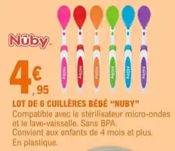E.Leclerc Nuby cuillères bébé offre