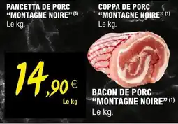 E.Leclerc PANCETTA DE PORC "MONTAGNE NOIRE" offre