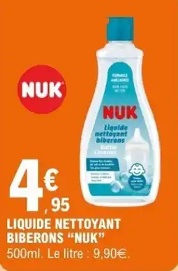 E.Leclerc NUK LIQUIDE NETTOYANT BIBERONS offre
