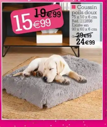 Coussin poils doux
