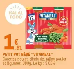 E.Leclerc VITAMEAL PETIT POT BÉBÉ offre