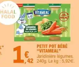 E.Leclerc VITAMEAL PETIT POT BÉBÉ offre