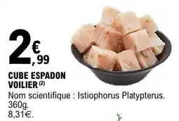 E.Leclerc Cube espadon voilier offre