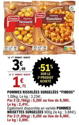 E.Leclerc Findus Pommes Rissolées offre