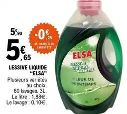 E.Leclerc ELSA Lessive liquide offre