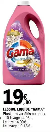 E.Leclerc GAMA Lessive liquide offre