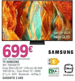 E.Leclerc Espace Culturel SAMSUNG TV offre