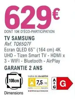 E.Leclerc Espace Culturel TV SAMSUNG offre