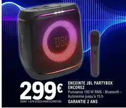 E.Leclerc Espace Culturel Jbl enceinte partybox encore2 offre