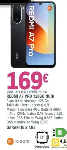 E.Leclerc Espace Culturel Redmi a7 pro 128 go noir offre