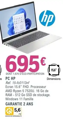 E.Leclerc Espace Culturel HP PC offre