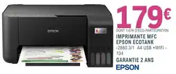 E.Leclerc Espace Culturel Epson imprimante mfc ecotank offre