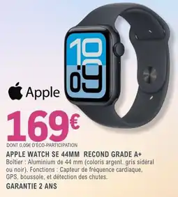 E.Leclerc Espace Culturel Apple APPLE WATCH SE 44MM offre