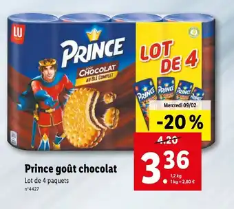 Lidl Prince goût chocolat offre