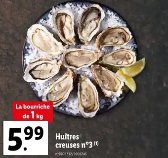 Lidl Huîtres creuses n3 offre